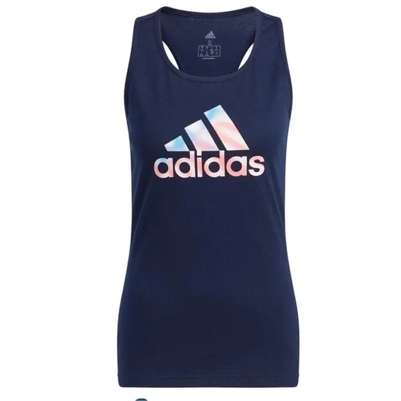 Adidas Women's Cotton Logo Americana Tank Top M Size NWT - Picture 3 of 5